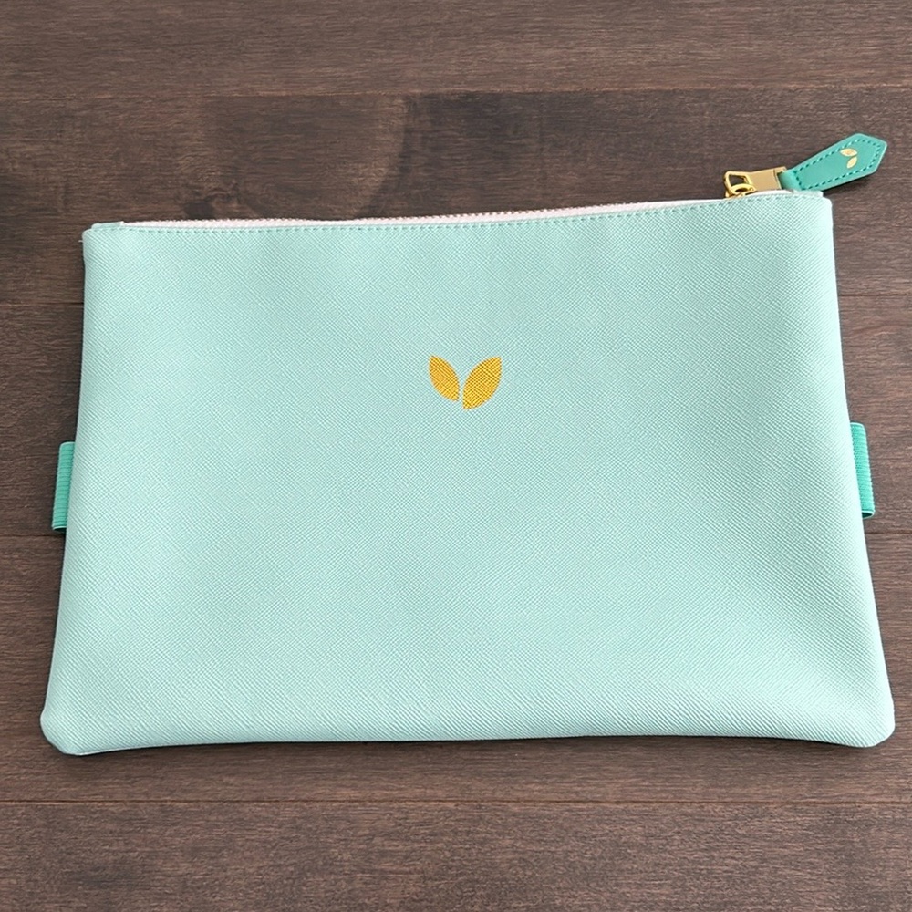 CULTIVATE WHAT MATTERS Mint Green Carry All Storage Pouch, Floral Storage Bag